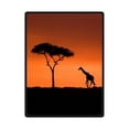 thumbnail image 1 of CADecor Giraffe In Grassland Fleece Blanket Throw Blanket 58x80 inches, 1 of 1