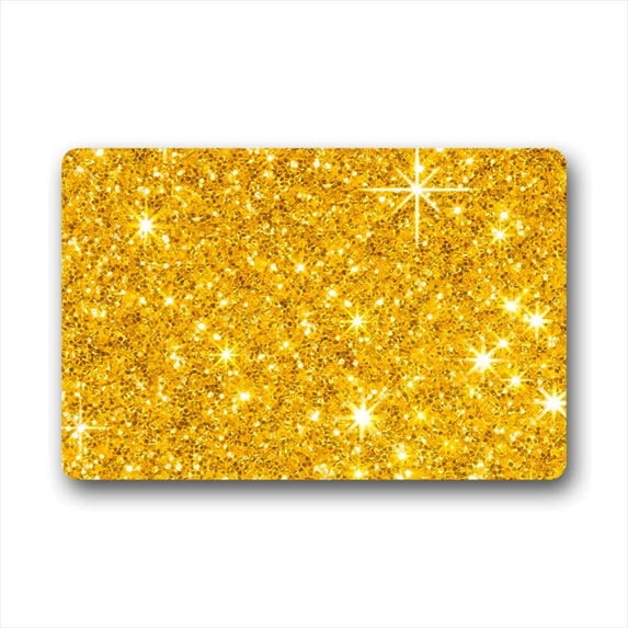 CADecor Glitter Doormat Indoor Outdoor Floor Rug 30x18 inches