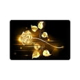 thumbnail image 1 of CADecor Glowing Golden Rose Non-Slip Indoor/Outdoor Doormat 23.6x15.7 inches, 1 of 1
