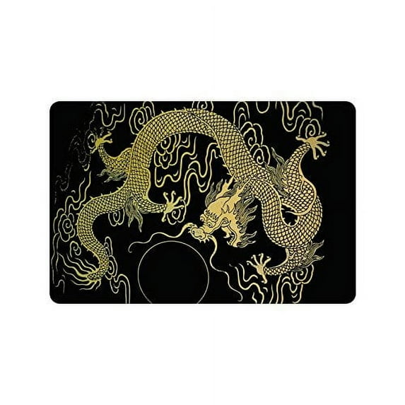 CADecor Gold Dragon Non-Slip Indoor/Outdoor Doormat 23.6x15.7 inches