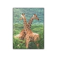 thumbnail image 1 of CADecor Green Hills and Giraffes Blankets Throws Blanket Indoor Outdoor Blanket Fleece Blankets 58x80 inches, 1 of 3