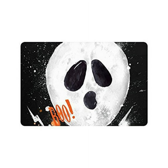 CADecor Halloween Balloon With Bat Non-Slip Indoor/Outdoor Doormat 23.6x15.7 inches