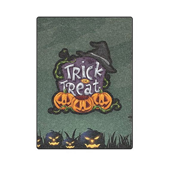 CADecor Halloween Trick Or Treats Blankets Throws Blanket Indoor Outdoor Blanket Fleece Blankets 58x80 inches