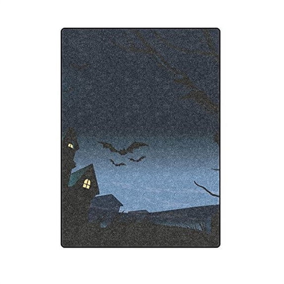 CADecor Halloween Is a Dark Night Blankets Throws Blanket Indoor Outdoor Blanket Fleece Blankets 58x80 inches