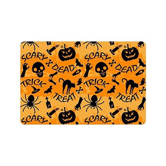 CADecor Happy Halloween Non-Slip Indoor/Outdoor Doormat 23.6x15.7 inches