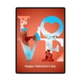 thumbnail image 1 of CADecor Happy Valentine's Day Love Fleece Blanket Bedroom Wrap Throw 58x80 inches, 1 of 2