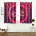 thumbnail image 1 of CADecor Happy Valentine's Day Window Treatment Panel Curtains Window Curtain Kitchen Curtain,Two Piece 26x39 Inches, 1 of 4