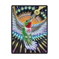 thumbnail image 1 of CADecor Hummingbird Fleece Blanket Throw Blanket 58x80 inches, 1 of 1