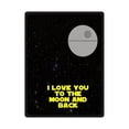 thumbnail image 1 of CADecor I Love You To The Moon And Back Fleece Blanket Throw Blanket 58x80 inches, 1 of 1