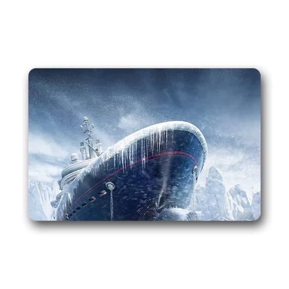 CADecor Ice Doormat Indoor Outdoor Floor Rug 23.6x15.7 inches