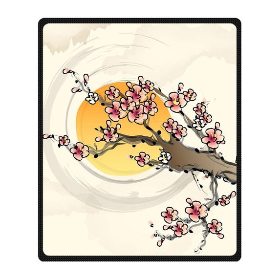 CADecor Ink Blanket Fleece Throw Blanket for Sofa or Bed 58x80 inches