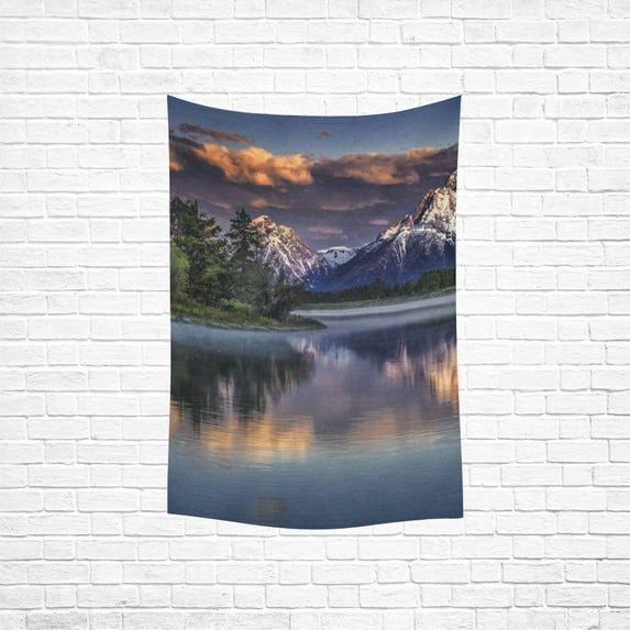 CADecor Lake Mountain Bedspread Dorm Decor Wall Hanging Tapestry 60x90 inches
