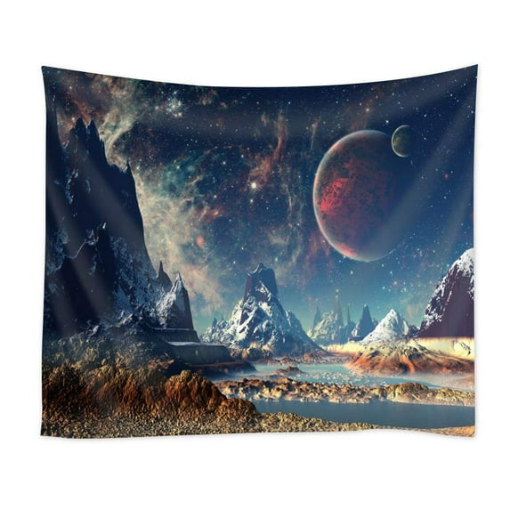 CADecor Landscape Mountain Space Home Decor Wall Hanging Tapestry 60x80 Inch