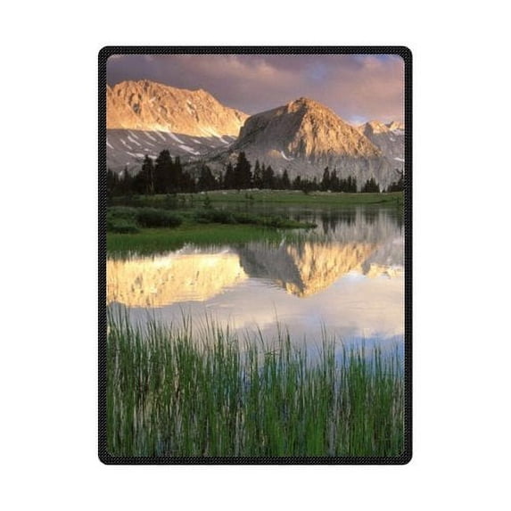 CADecor Landscape Painting Fleece Blanket Throws 58x80 inches