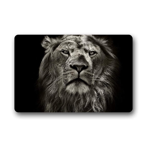 CADecor Lion Doormat Indoor Outdoor Floor Rug 30x18 inches