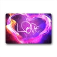 thumbnail image 1 of CADecor Love Heart Doormat Indoor Outdoor Floor Rug 23.6x15.7 inches, 1 of 2