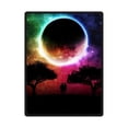 thumbnail image 1 of CADecor Love Under The Moon Fleece Blanket Throws 58x80 inches, 1 of 3