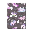 thumbnail image 1 of CADecor Magic Unicorn Flying On Rainbow Throw Blanket Bed Sofa Blanket 58x80 inches, 1 of 3