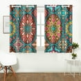 thumbnail image 1 of CADecor Mandala Window Treatment Panel Curtains Window Curtain Kitchen Curtain,Two Piece 26x39 Inches, 1 of 4