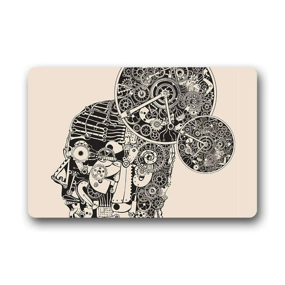 CADecor Mechanics Doormat Indoor Outdoor Floor Rug 30x18 inches