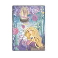 thumbnail image 1 of CADecor Mermaid Under the Sea Castle Throw Blanket Bed Sofa Blanket 58x80 inches, 1 of 3