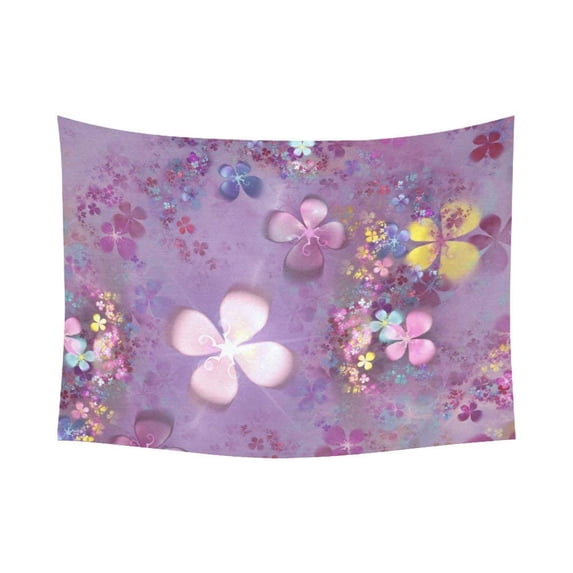 CADecor Modern Abstract Fractal Colorful Flower Power Wall Tapestry Wall Hanging Wall Art Home Decor 60x80 inches