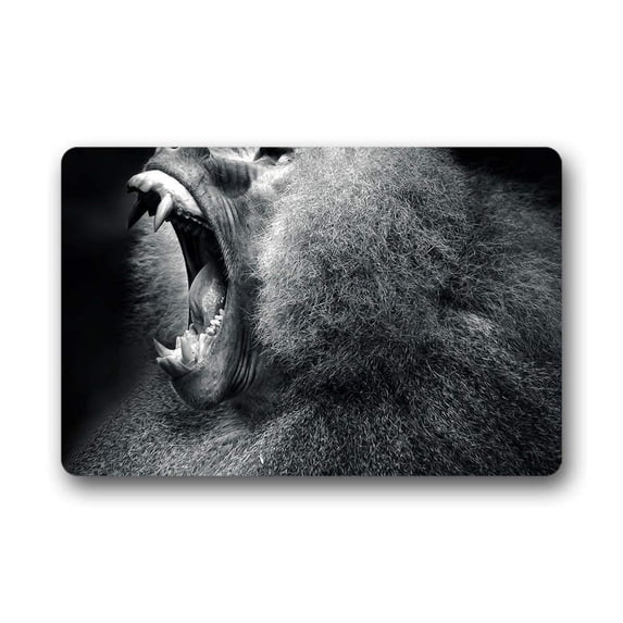 CADecor Monkey Doormat Indoor Outdoor Floor Rug 30x18 inches