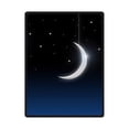 thumbnail image 1 of CADecor Moon And Star Beautiful Night Fleece Blanket Throws 58x80 inches, 1 of 3