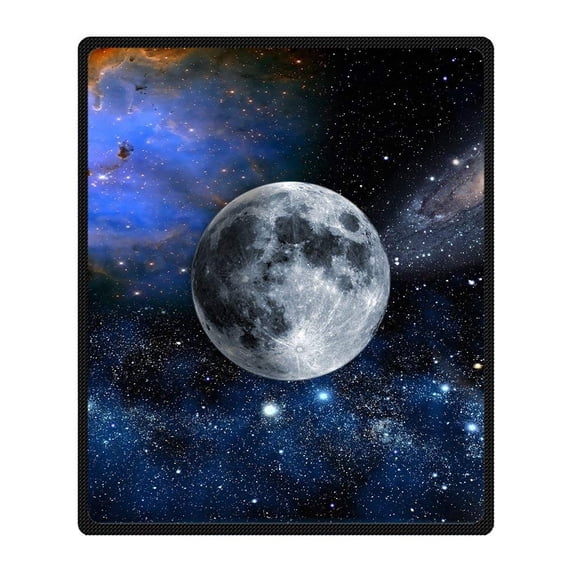 CADecor Moon Blanket Fleece Throw Blanket for Sofa or Bed 58x80 inches