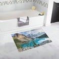 thumbnail image 1 of CADecor Moraine Lake With The Rocky Mountains Non-Slip Bath Mat Rug Bath Doormat Floor Rug 30x18 inches, 1 of 2
