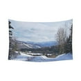 thumbnail image 1 of CADecor Mountain Winter Road Wall Tapestry Wall Hanging Wall Art Home Decor 60x80 inches, 1 of 2