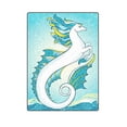 thumbnail image 1 of CADecor Mythological Hippocampus Blanket Throw Super Soft Warm Bed or Couch Blanket 58x80 inches, 1 of 2