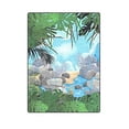thumbnail image 1 of CADecor Nature Waterfall Stones Couch Sofa or Bed Fleece Blanket Throw 58x80 inches, 1 of 3