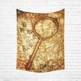 thumbnail image 1 of CADecor Navigation Voyage Adventure World Map Magnifier Tapestry Wall Decor Living Room Art 60x80 inches, 1 of 2