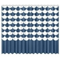 thumbnail image 1 of CADecor Navy Style Scallop Window Curtain Window Treatments Kitchen Curtains 26x39 inches, 2 Pieces, 1 of 3