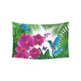thumbnail image 1 of CADecor Orchid flowers with hummingbird blue butterfly Wall Hanging Tapestry 40x60 inches Custom Beadroom Home Decor, 1 of 2
