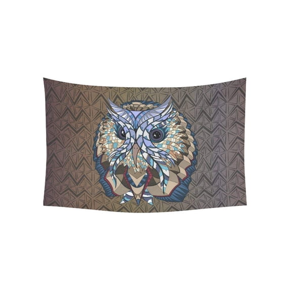 CADecor Owl Bedspread Dorm Decor Wall Hanging Tapestry 60x90 inches