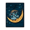 thumbnail image 1 of CADecor Owl Fleece Blanket Throw Blanket 58x80 inches, 1 of 1