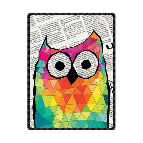CADecor Owl Fleece Blanket Throw Blanket 58x80 inches