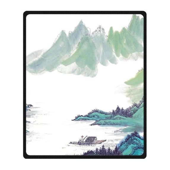 CADecor Painting Blanket Fleece Throw Blanket for Sofa or Bed 58x80 inches