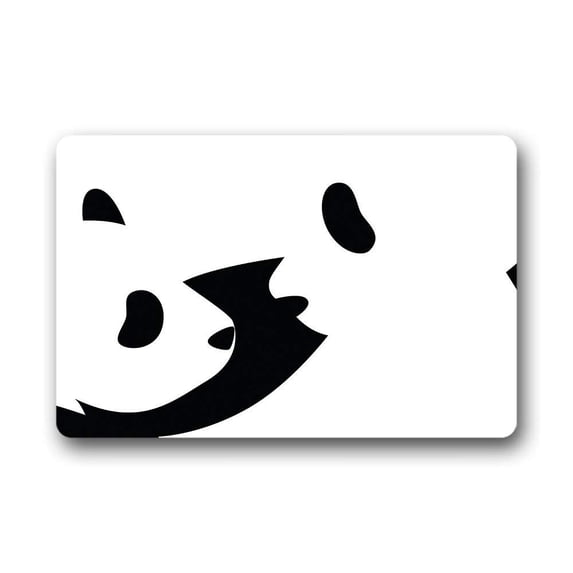 CADecor Panda Doormat Indoor Outdoor Floor Rug 30x18 inches
