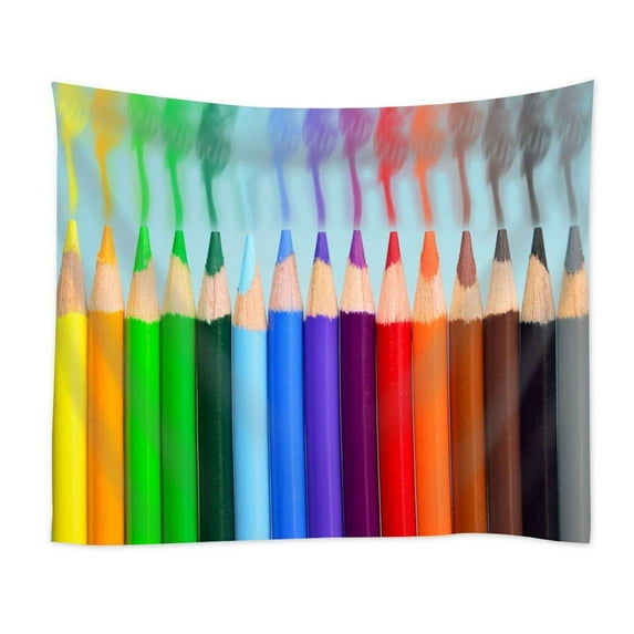 CADecor Pens Smoke Colorful Yellow Orange Blue Green Home Decor Wall Hanging Tapestry 60x90 Inch