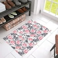 thumbnail image 1 of CADecor Pink Roses Spiders Halloween Non-Slip Bath Mat Rug Bath Doormat Floor Rug 30x18 inches, 1 of 2