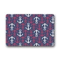 thumbnail image 1 of CADecor Pink and Red Nautical Chevron Anchor Doormat Mat 23.6x15.7 inches, 1 of 2