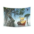 thumbnail image 1 of CADecor Pirate Ship At Magical Evening On The Ocean Wall Hanging Tapestry 60x80 inchesch Bedroom Home Decor, 1 of 2