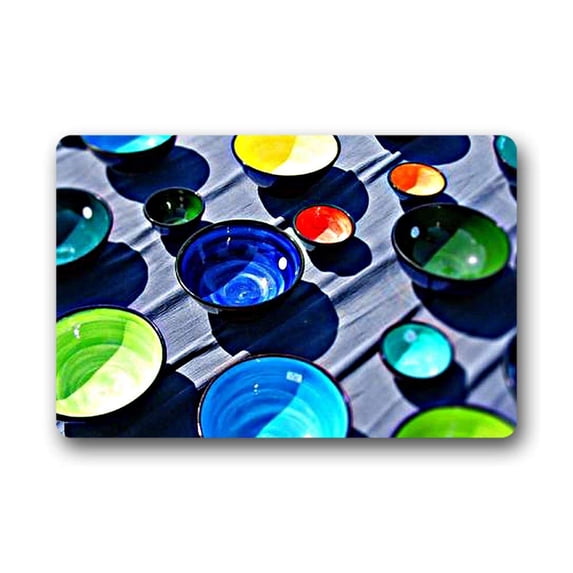CADecor Pottery Doormat Indoor Outdoor Floor Rug 23.6x15.7 inches