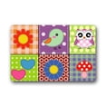 thumbnail image 1 of CADecor Print Colorful Owl Bird and Flower Doormat Mat 23.6x15.7 inches, 1 of 2