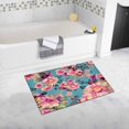thumbnail image 1 of CADecor Psychedelic Vintage Floral Pattern Bath Rug Bathroom Mat Doormat 30x18 inches, 1 of 2