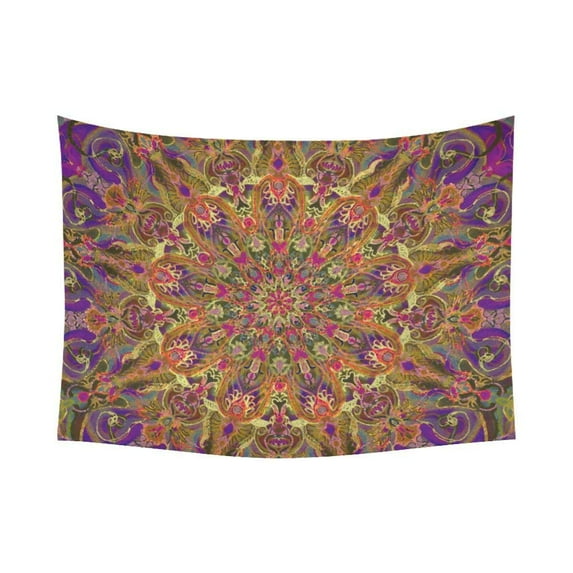 CADecor Purple Mandala Wall Tapestry Wall Hanging Wall Art Home Decor 60x80 inches