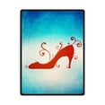 thumbnail image 1 of CADecor Red High Heels Art Fleece Blanket Throws 58x80 inches, 1 of 3